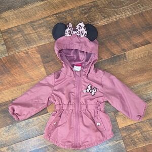 Disney Junior Minnie Mouse Purple Lightweight Rain Jacket, Size 18 Months